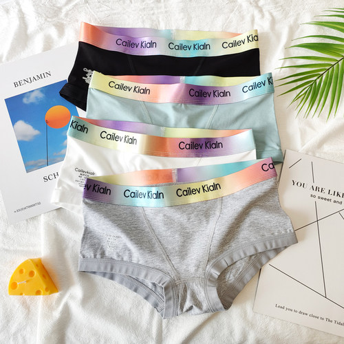 女防夹臀运动舒适纯棉加大码内裤