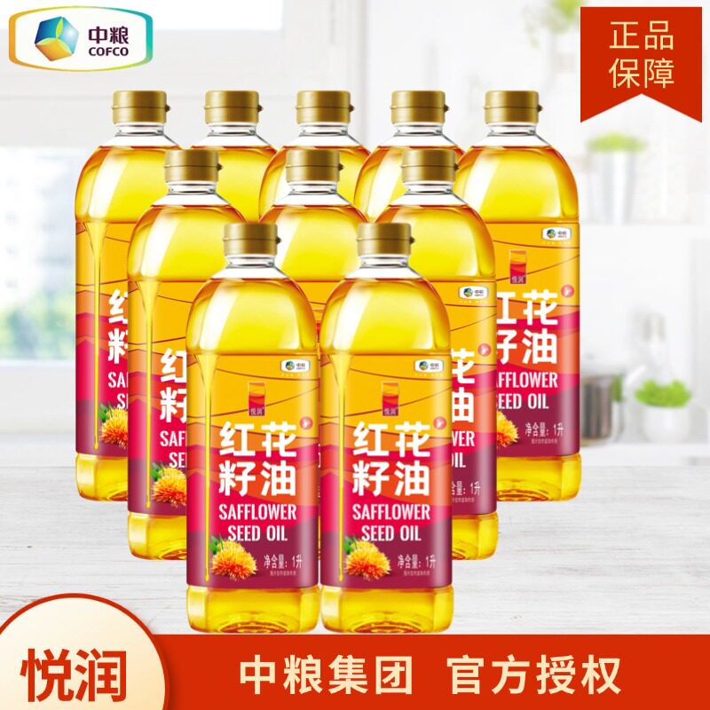 中粮悦润红花籽油1l新疆特产健康图片