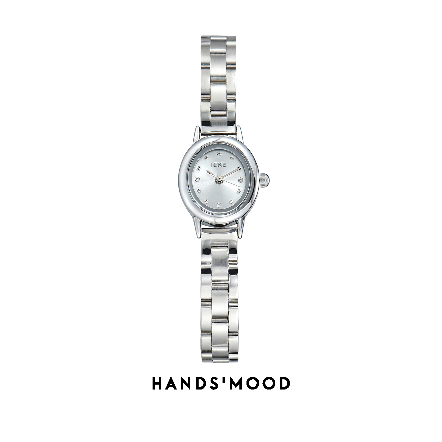 HANDSMOOD清冷感时尚椭圆迷你小表盘链条手表时尚气质百搭女表706