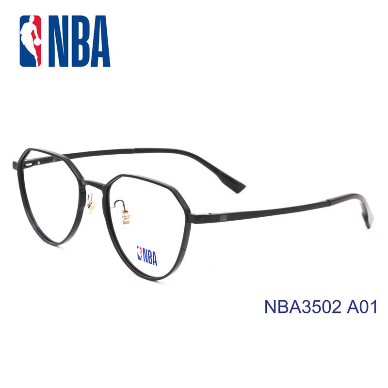NBA3502 男女潮款可配近视眼镜框架复古大框防蓝光平光金属架全框