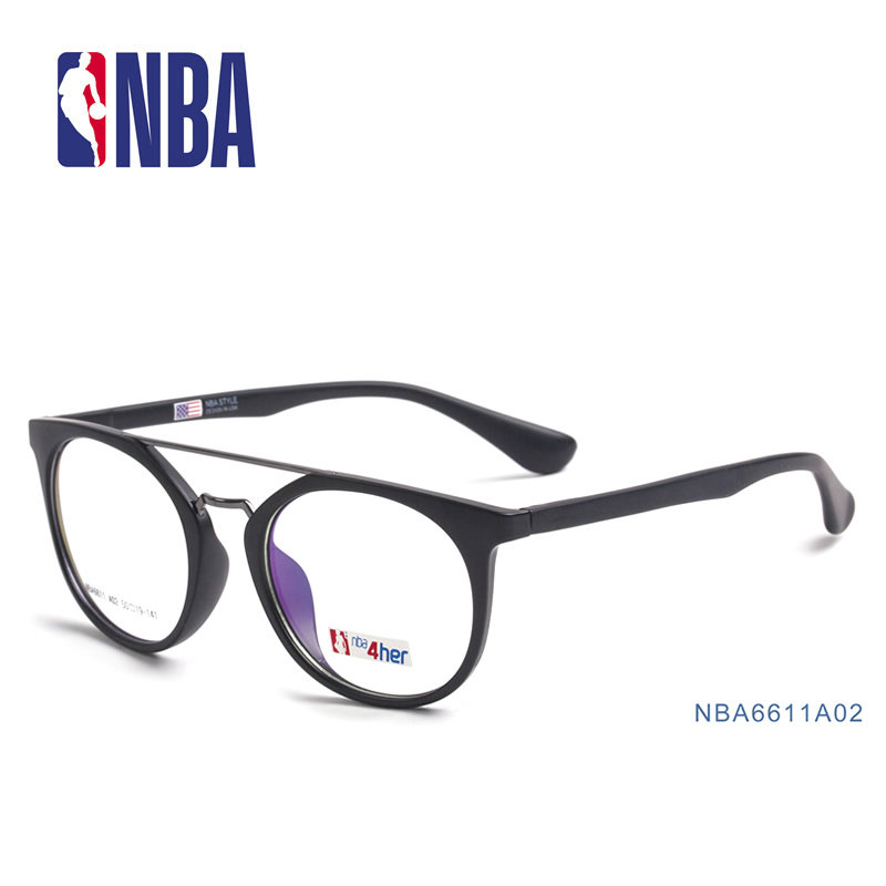 NBA6611 2K复古近视全框眼镜框架运动男女情侣潮款鹿晗王源明星款
