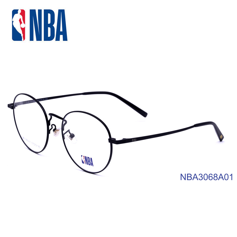 NBA3068 男女潮复古大框近视眼镜架平光镜全框纯钛文艺青少年学生