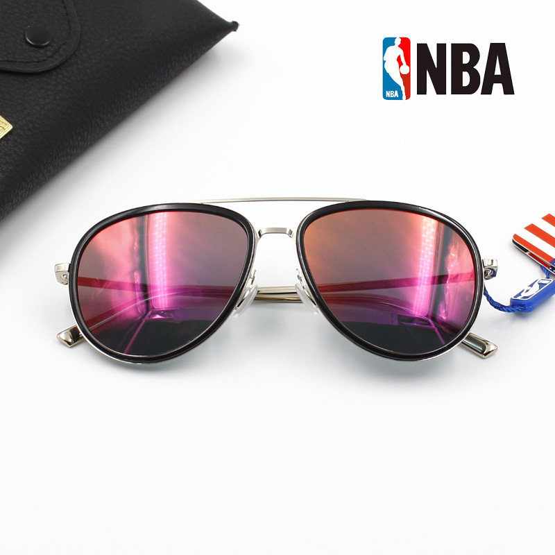 NBA6818 透明优质太阳镜男女偏光镜潮炫彩蛤蟆镜复古反光开车墨镜