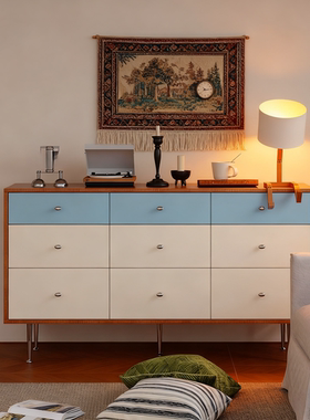 瑞典Arte 六斗柜中古实木多抽九斗柜储物收纳抽屉复古卧室床尾柜