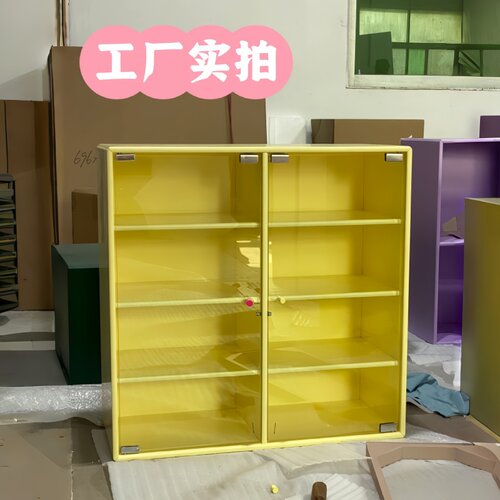 瑞典Montana边柜中古玻璃展示柜潮玩手办模块展示柜收纳陈列柜Z