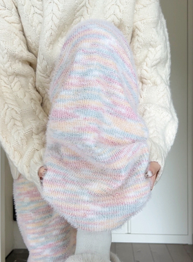 阔腿裤子女秋冬季直筒窄版一条过冬加绒加厚垂感休闲小个子糯米裤