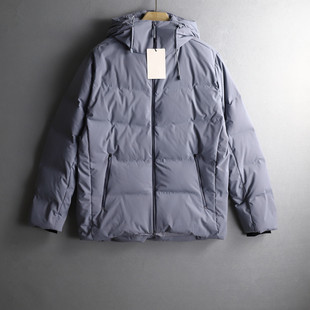 优外汇 欧美小树家原货徽章防水连帽保暖男户外冲锋衣鹅绒羽绒服