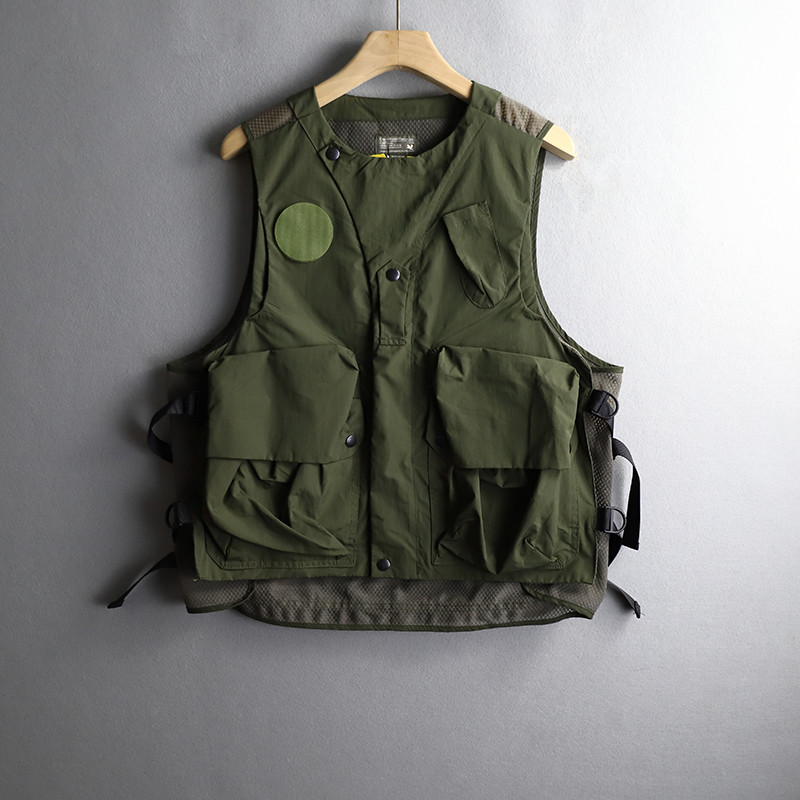 多口袋工装机能男士马甲背心