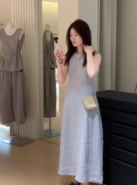 ENJOYABLE-26夏上新新爆款极简高级清冷感高品背心裙连衣EN65092