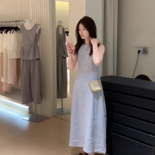 ENJOYABLE-26夏上新新爆款极简高级清冷感高品背心裙连衣EN65092