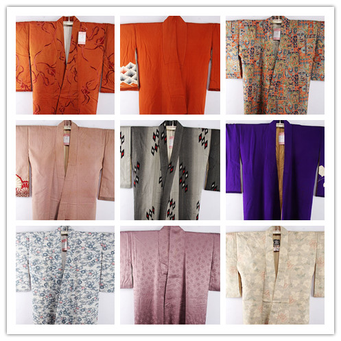 古着vintage风纯色浴衣羽织和服