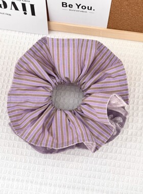 梦幻紫色国风大肠发圈旗袍女新中式古风发绳发饰扎头发双面发圈