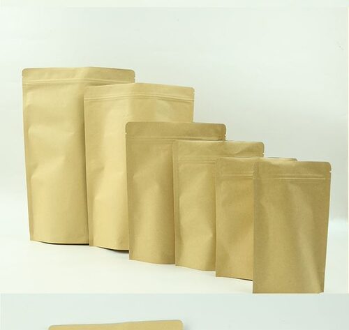 茶叶500克袋 大袋子牛皮纸自封袋23*35+5  内铝袋 现货定制印刷