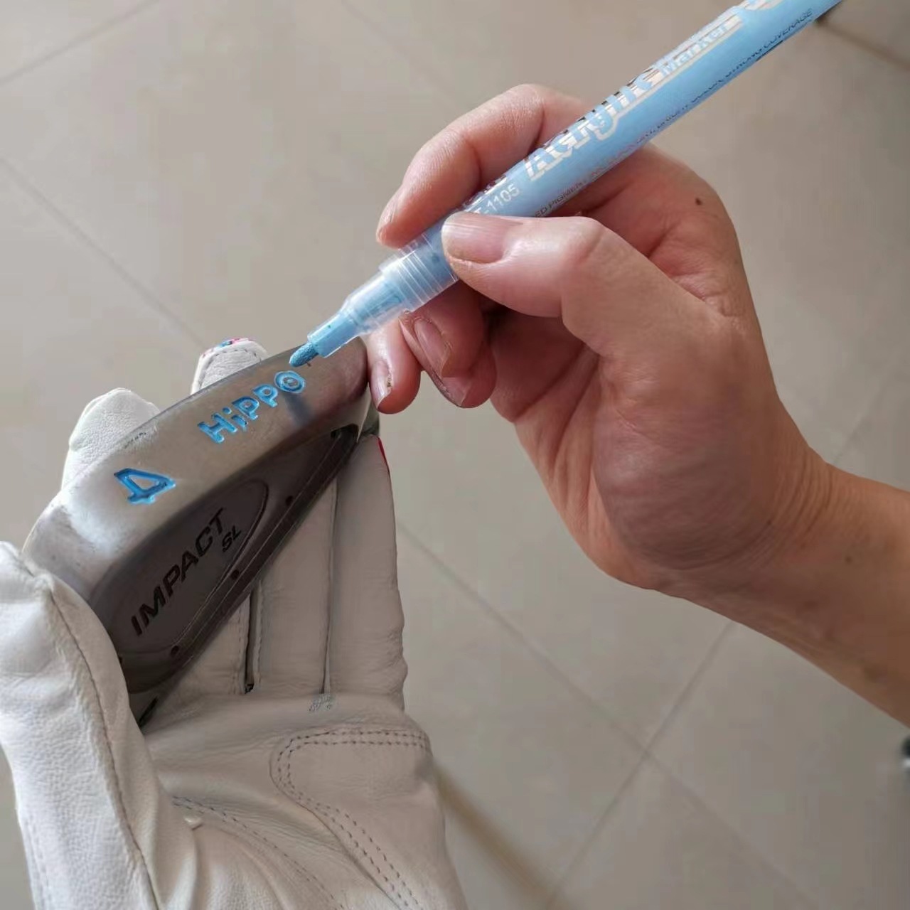 高尔夫球杆上色笔 球杆涂色笔 握把上色笔 高尔夫球头DIY改色笔