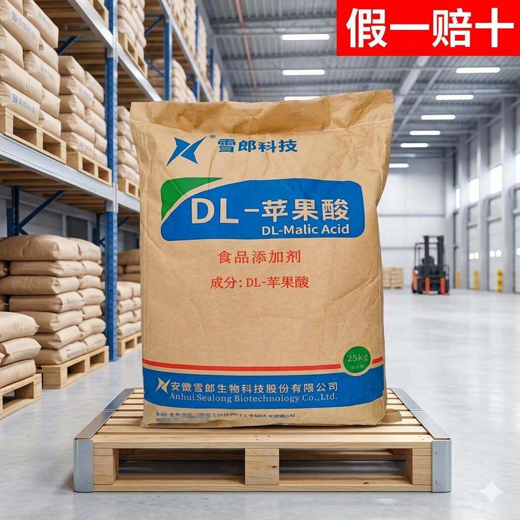 假一赔十食用DL-苹果酸粉食品级