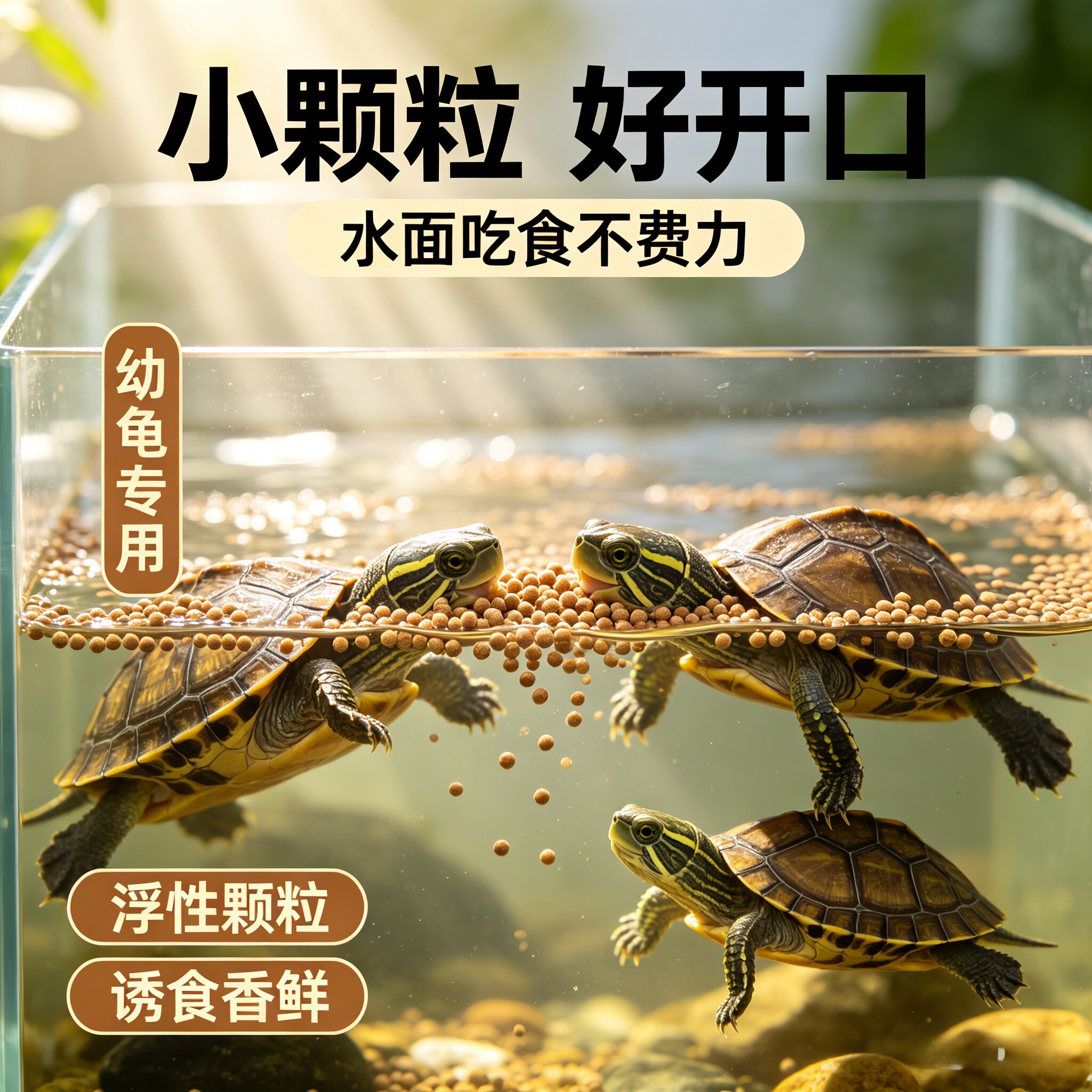 三友创美小颗粒上浮补钙龟粮