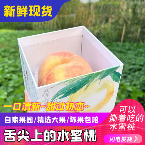 正宗无锡爆汁无锡水蜜桃吸管