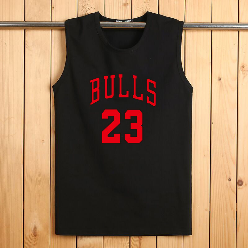 VEST MALE COTTON SLEEVELESS T-SHIRT SPORTS JERSEY NO. 23 JAMES BASKETBALL FITNESS STUDENT BEACH VEST