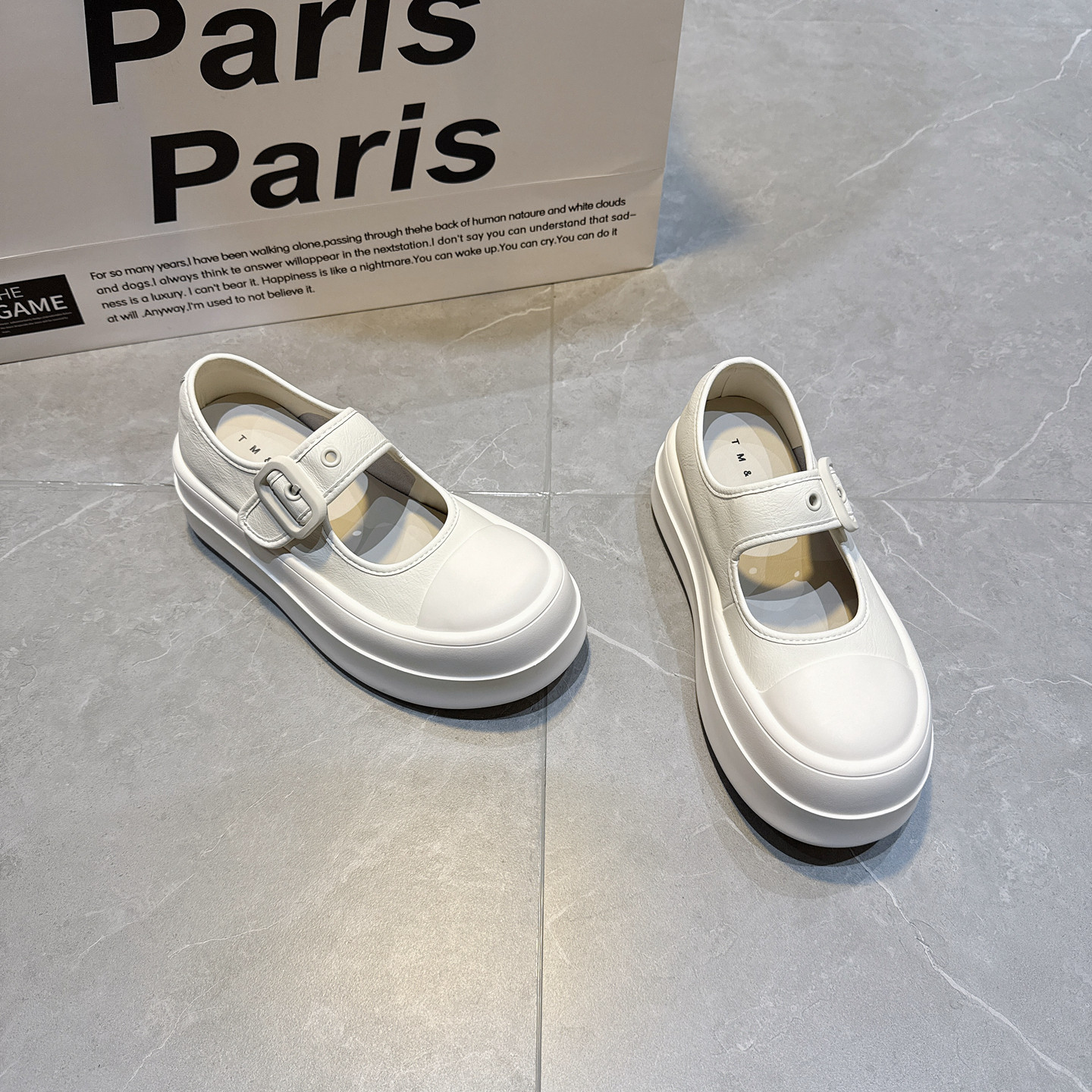 超轻增高5.5cm厚底玛丽珍女2026新款松糕单鞋休闲显脚小复古板鞋,女鞋,浅口单鞋,淘宝优惠券,粉丝福利购,淘宝优惠卷