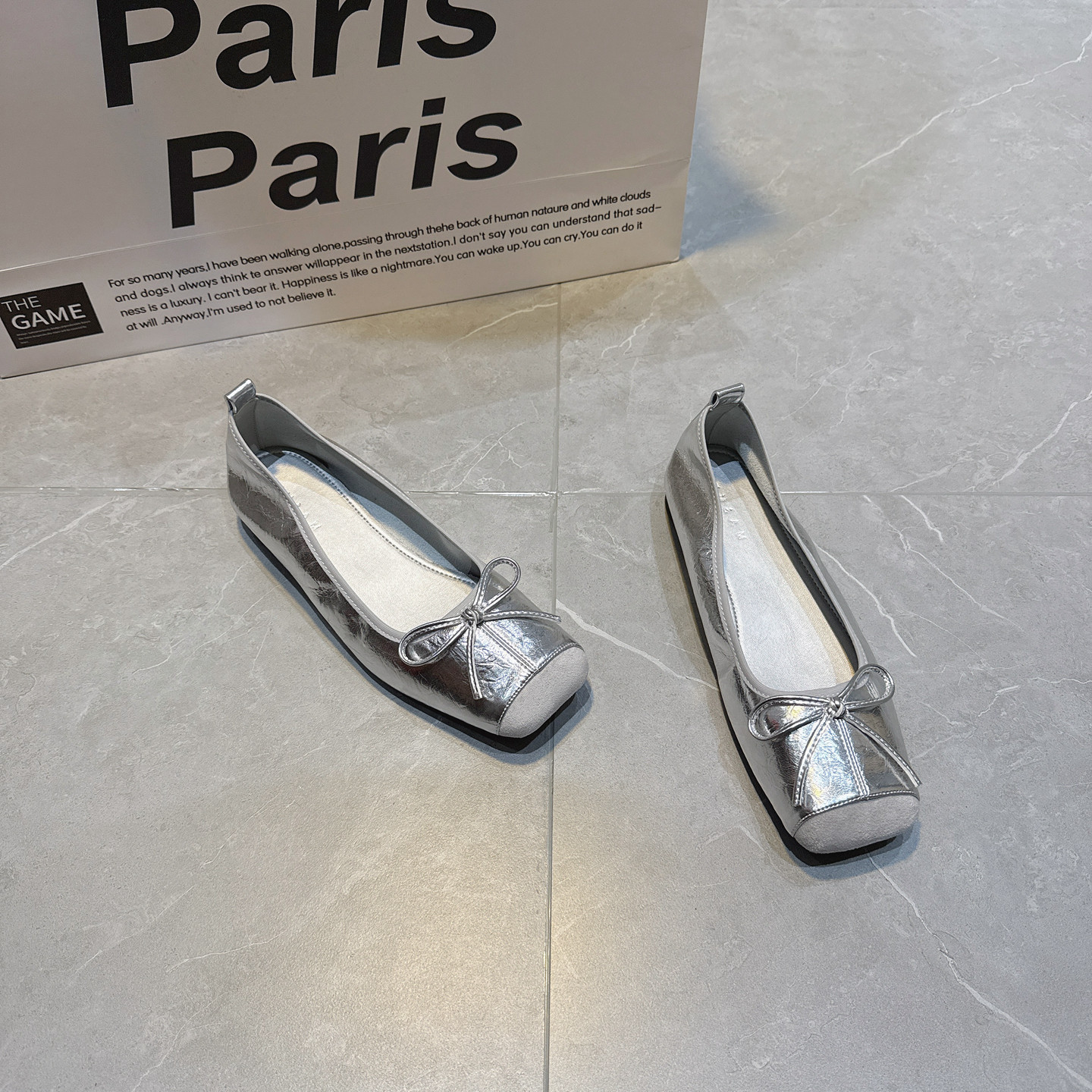 法式软皮平底单鞋女2026春季新款仙女风百搭气质蝴蝶结芭蕾舞瓢鞋,女鞋,浅口单鞋,淘宝优惠券,粉丝福利购,淘宝优惠卷