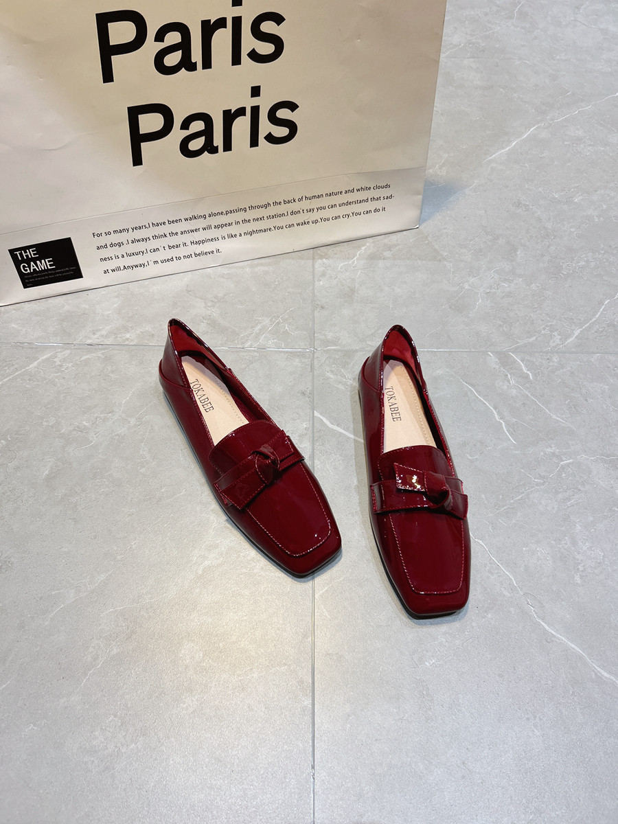 2025年春季新品单鞋女方韩版蝴蝶结豆豆鞋女浅口鞋平底乐福鞋皮鞋,女鞋,浅口单鞋,淘宝优惠券,粉丝福利购,淘宝优惠卷