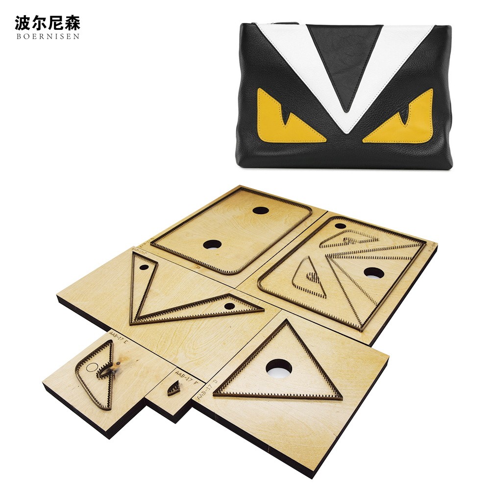 刀模定做 猫头鹰手提包 皮具模切 手工DIY 激光木板切割  刀模