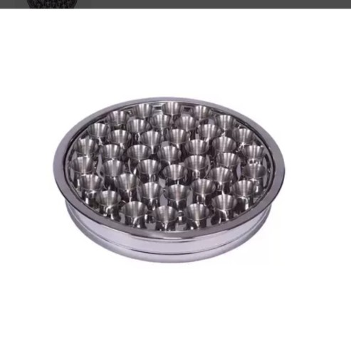 加厚304钢40孔托盘可叠加不锈钢壶小白酒杯子72孔餐盘饼盘面包盘