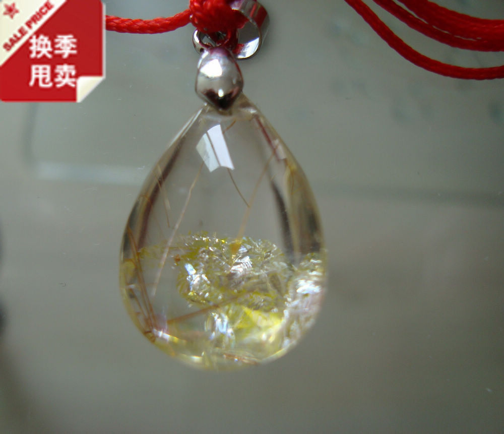 水晶吊坠 天然发晶吊坠 精品风景坠  新货优惠价
