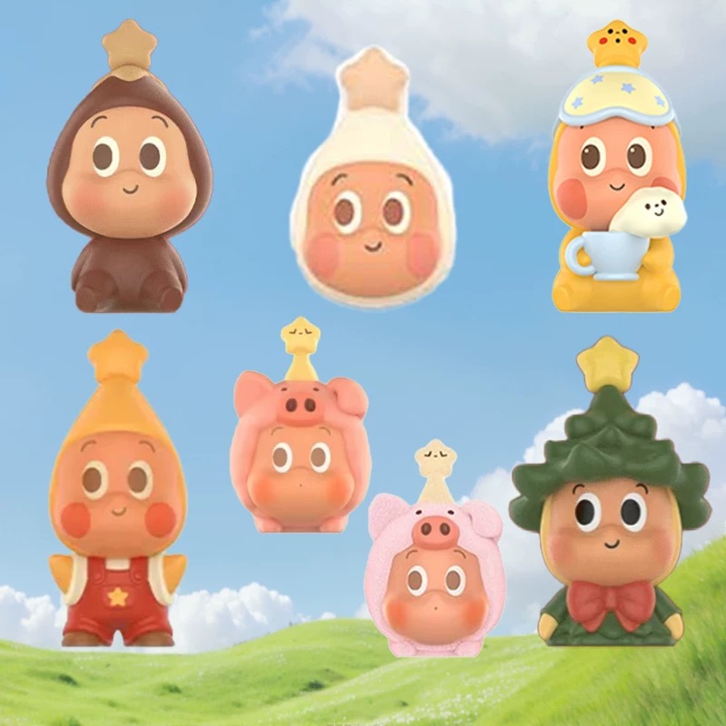 现货正版萌粒星星人合集泡泡萌粒变装睡衣马卡龙晚安夜空郊游摆件