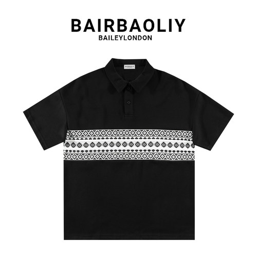 BAIRBAOLIY轻奢高品翻领短袖POLO