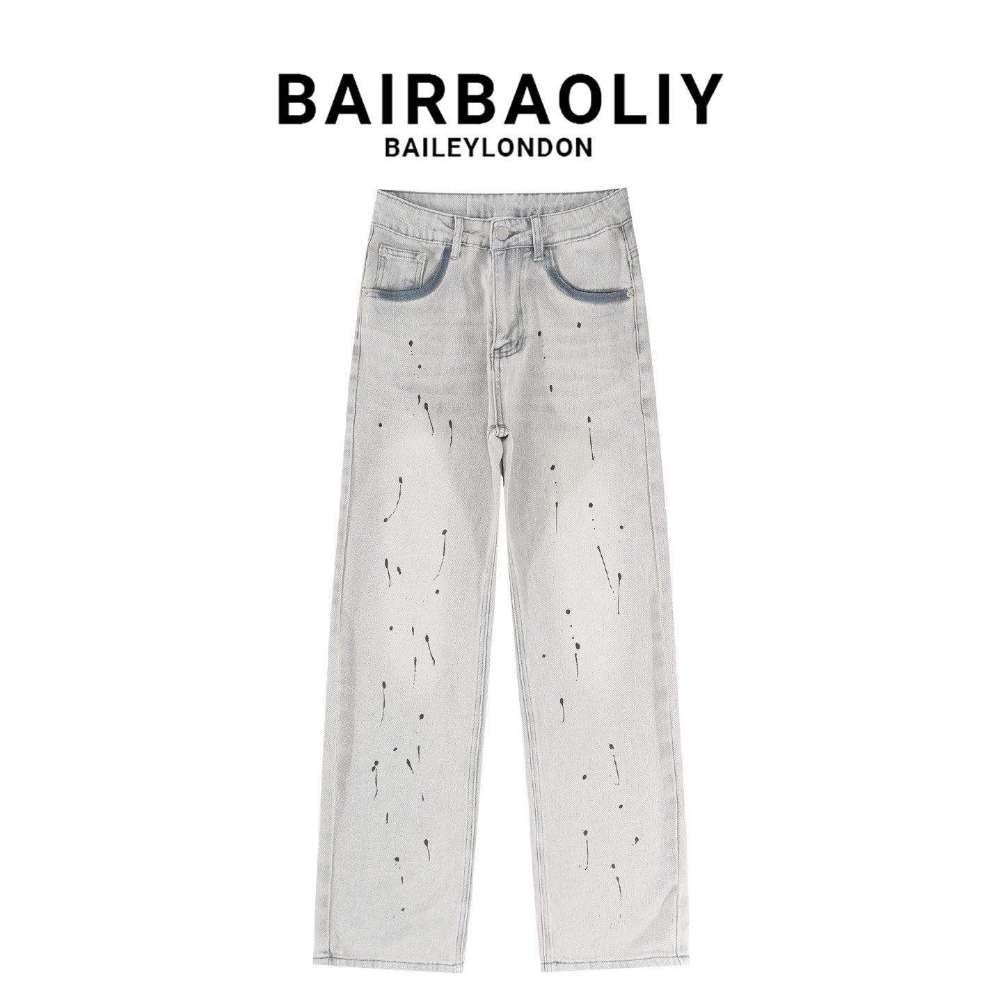 BAIRBAOLIY新品美式做牛仔裤