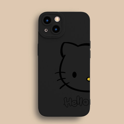 可爱猫咪适用苹果13手机壳iPhone15promax卡通17/16/14可爱11/12男女款XR/XS/16e全包7/8plus硅胶软壳防摔