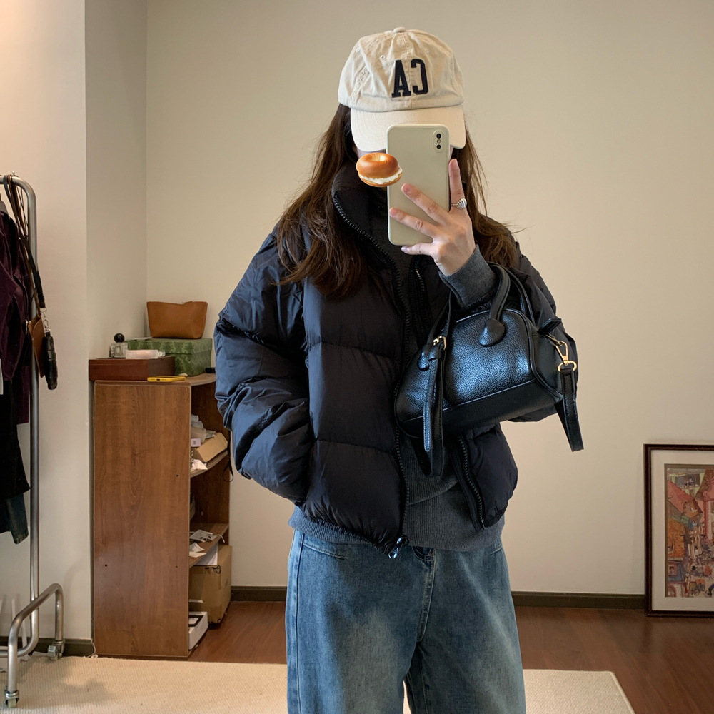 Omang桃喜 【反季清仓 卖完下架】韩版冬季小个子短款羽绒服女