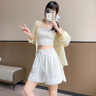衿晢！夏季开叉运动短裤女