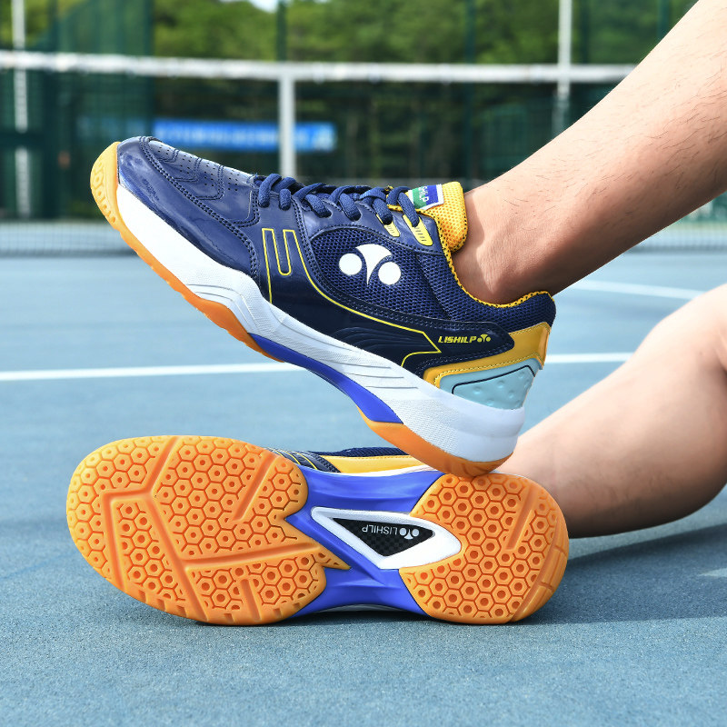 正品潮兽岛羽毛球鞋男女新款专业轻便透气防滑减震情侣网球运动鞋