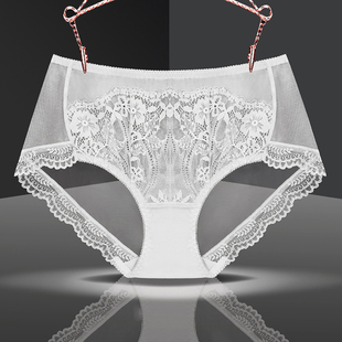 式 外贸单正品 女士蕾丝内裤 性感款 亲肤透气棉裆女士中高腰三角内裤