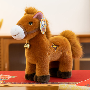 正版马年吉祥物公仔毛绒玩具幸运马玩偶布娃娃马抱枕儿童生日礼物