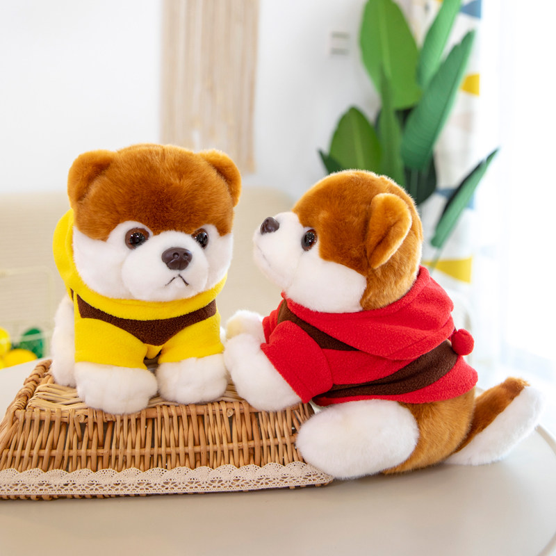 正版穿衣服秋田犬公仔毛绒玩具可爱小狗玩偶布娃娃送男女生日礼物