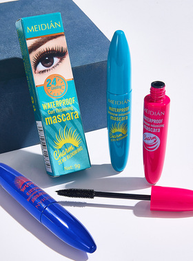 跨境专供爆款MEIDIAN魅点睫毛膏 防水浓密卷翘纤长不晕染Mascara