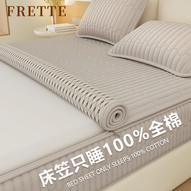 高端纯棉六面全包床笠床垫保护套2米x2m可定做防螨全包席梦思床罩