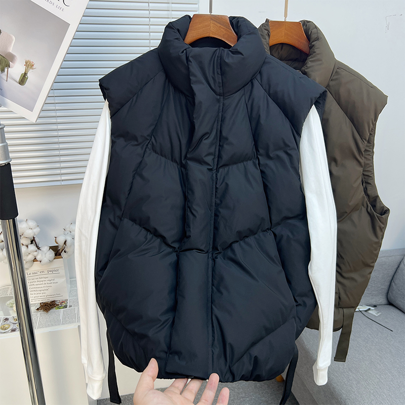 户外营地高端90白鸭绒羽绒马甲男