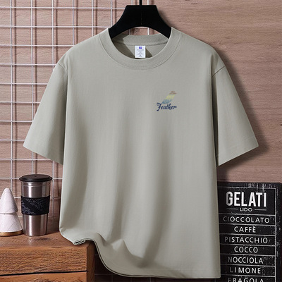 新款2025夏季宽松男装印花中国文