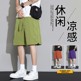 新款 男宽松夏天裤 男士 运动青年休闲潮短裤 子 五分裤 2026夏季