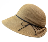 玛丽亚古琦日本进口遮阳草帽褶皱艺术造型防紫外线帽子