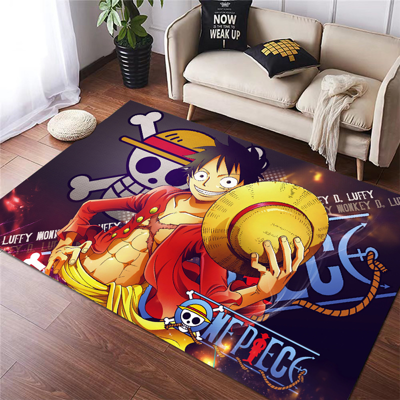 海贼王动漫地毯客厅沙发航海王个性卡通地垫儿童卧室房间床边垫家