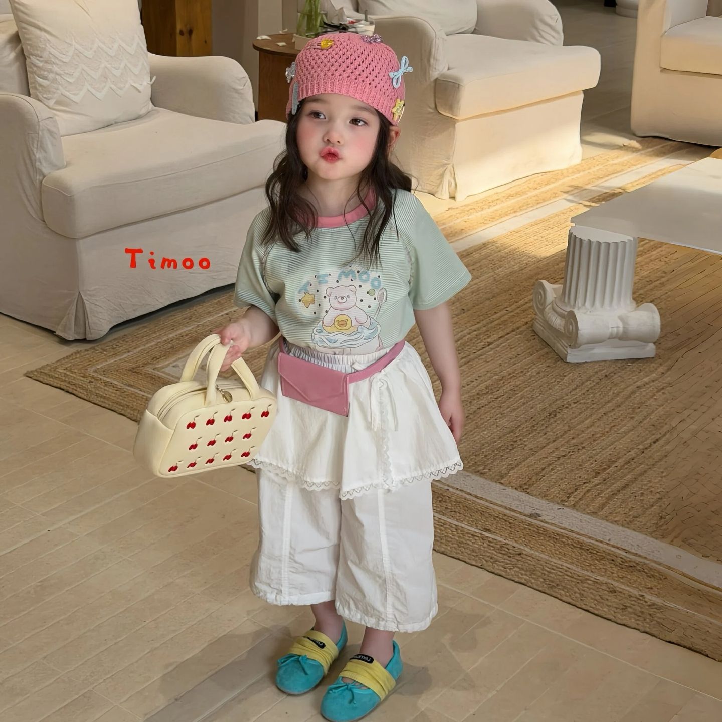 女童短袖Tt恤2026夏季新款童装衣服儿童印花上衣女宝宝棉针织衫潮