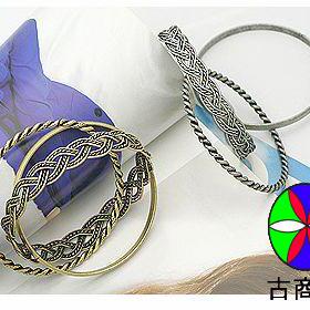 韩国复古三层编织民族风手链