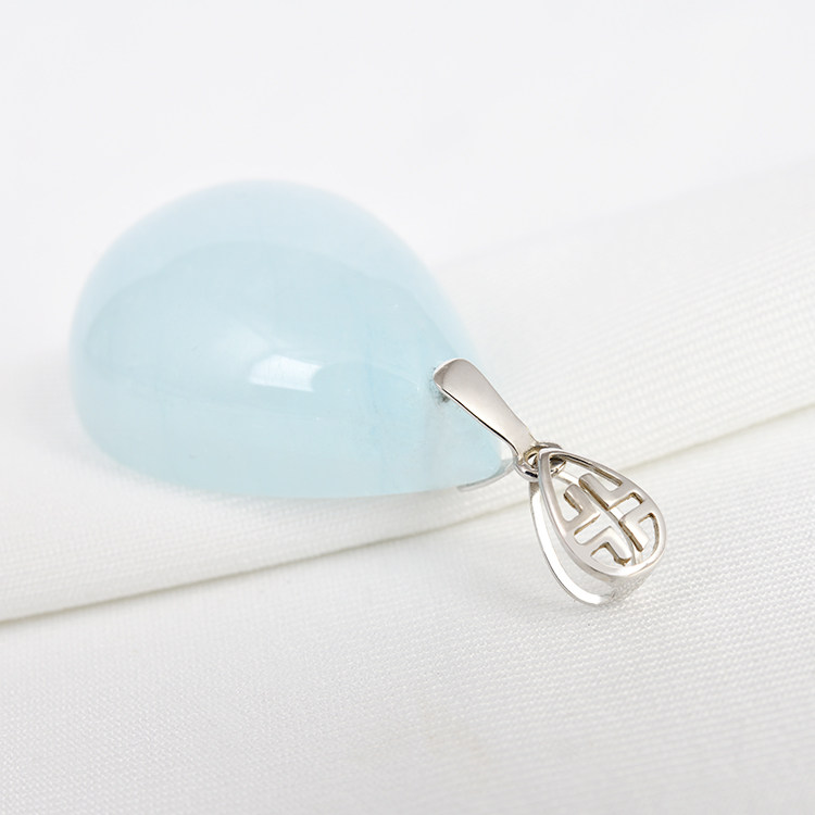 18K金吊坠扣头 镂空简约禄体图瓜子扣蜜蜡翡翠黄金吊坠佛公玉配件