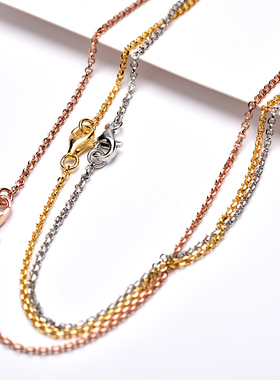 s925纯银项链女超闪字银链子百搭