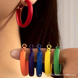 一套12个复古波西米亚风格精美多彩的耳环，漂亮度假派对礼品批发